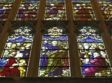 Vitray pencereler Dunkeld Katedrali, Dunkeld, Perth ve Kinross, İskoçya