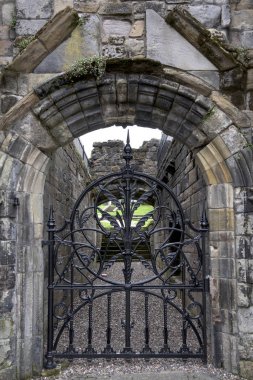 Ortaçağ yapı metal geçit, Stirling, İskoçya