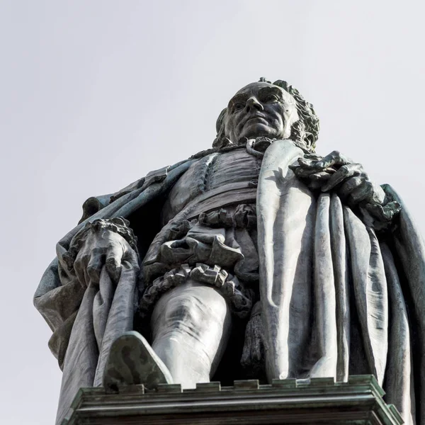 Vista Ángulo Bajo Estatua Monumental Edimburgo Escocia — Foto de Stock