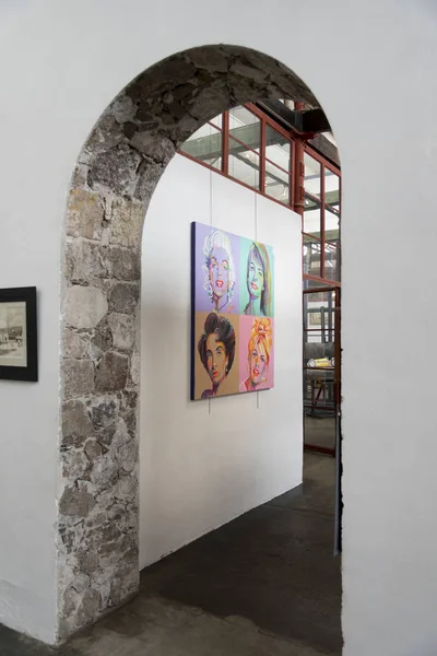 Giriş Bir Sanat Merkezi Fabrica Aurora San Miguel Allende Meksika — Stok fotoğraf