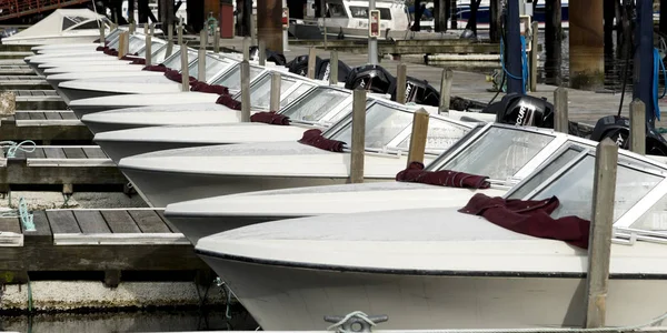 Motorboten Dok Horseshoe Bay West Vancouver British Columbia Canada — Stockfoto