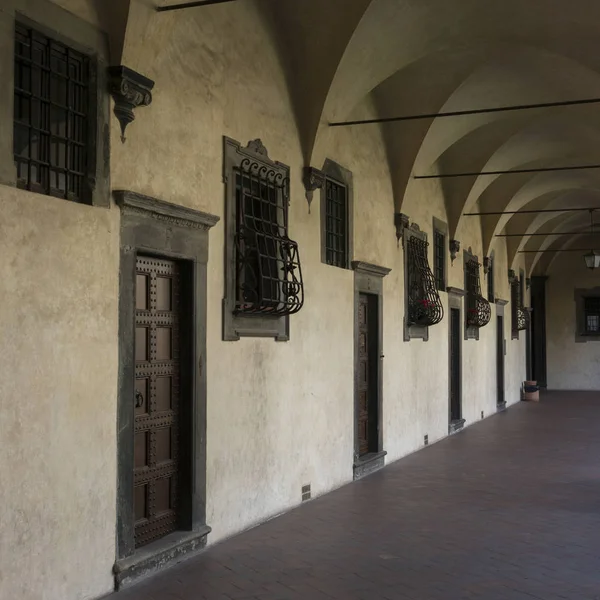 Mimari Detay Binası Koridorunda Floransa Toskana Talya — Stok fotoğraf