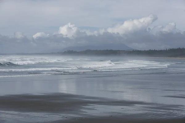 Surfen Strand Pazifischer Rand Nationalpark Reservat Tofino Vancouver Island Britisch — Stockfoto