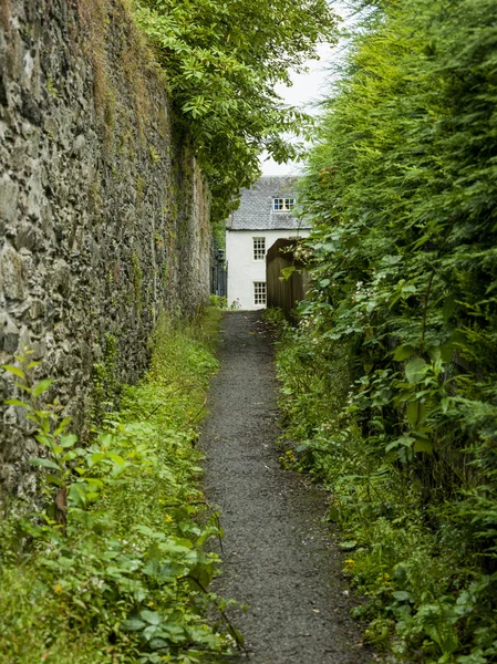 Chemin Menant Une Maison Dunkeld Perth Kinross Écosse — Photo