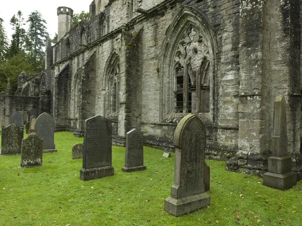 敦克尔德大教堂 敦克尔德 珀斯和肯若斯的墓地 苏格兰 — 图库照片
