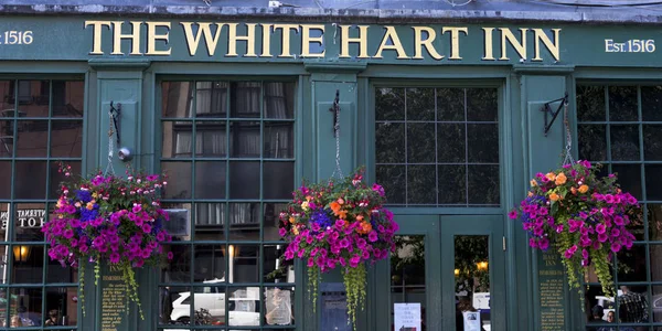 Firme Restaurante White Hart Inn Edimburgo Escocia — Foto de Stock