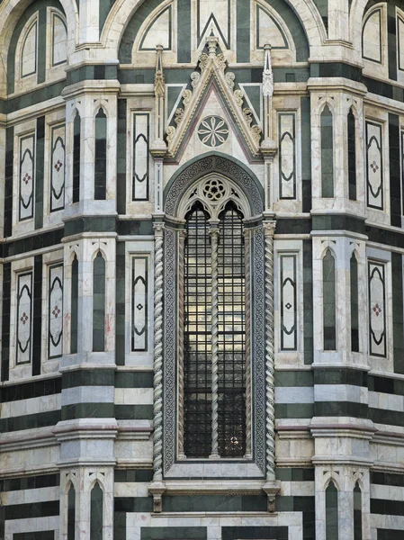 Dettaglio Architettonico Del Duomo Santa Maria Del Fiore Firenze Toscana — Foto Stock