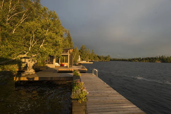 Güzel doğa sahne, Lake of The Woods, Ontario, Kanada