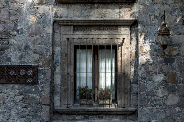 Fenêtre Barrée Une Maison Zona Centro San Miguel Allende Guanajuato — Photo