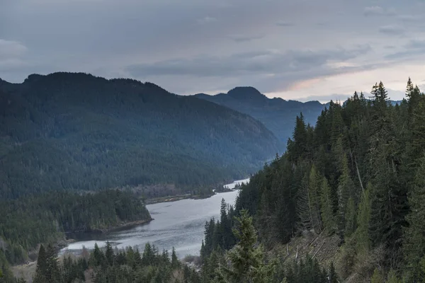 Řeka Protékající Hory Brandywine Falls Provincial Park Whistler Britská Kolumbie — Stock fotografie