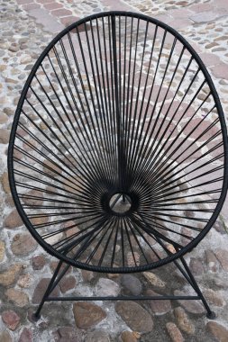 Metal sandalye, Fabrica La Aurora, San Miguel de Allende, Guanajuato, Meksika yüksek açılı görünüş