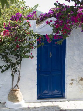 Kapı evin, Thessalia Sterea Ellada, Skopelos, Yunanistan