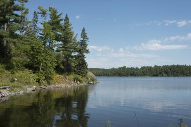 Güzel doğa sahne, Lake of The Woods, Ontario, Kanada