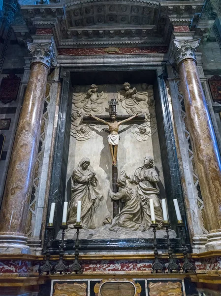 Estátua Jesus Cristo Catedral Siena Siena Toscana Itália — Fotografia de Stock