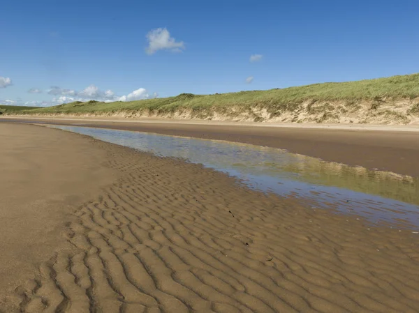 Vista Panorámica Cruden Bay Beach Contra Cielo Azul Cruden Bay — Foto de Stock