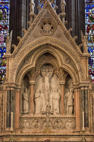 Detalhe Altar Catedral Santa Maria Edimburgo Escócia — Fotografia de Stock