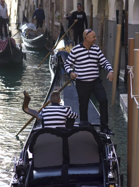 Góndola Canal Venecia Véneto Italia — Foto de Stock