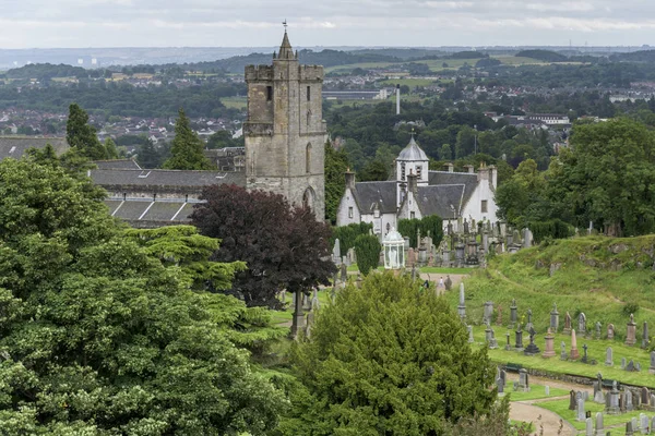 Vista Elevada Igreja Santo Rude Stirling Escócia — Fotografia de Stock