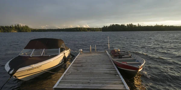 Beautiful Nature Scene Lake Woods Ontario Canada — Stock Photo, Image