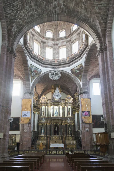 Interiores Uma Igreja Zona Centro San Miguel Allende Guanajuato México — Fotografia de Stock