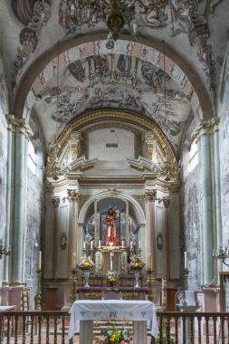 İç kilise, kutsal Atotonilco, San Miguel de Allende, Guanajuato, Meksika