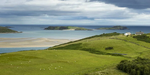 Vistas Panorámicas Casas Costa Highlands Escoceses Escocia — Foto de Stock