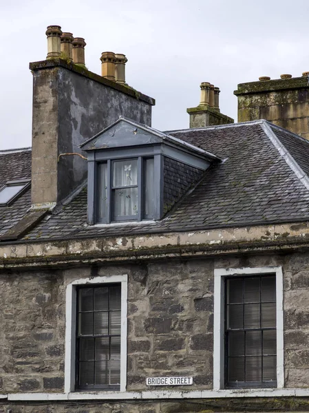 Vista Casa Bridge Street Dunkeld Perth Kinross Escocia — Foto de Stock