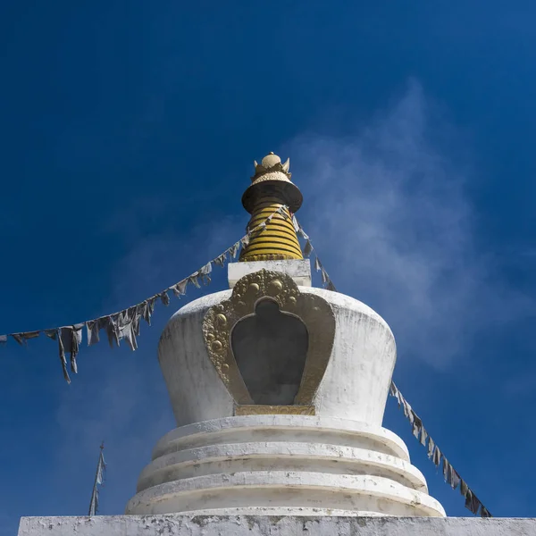 Niski Kąt Widzenia Memorial Stupa Thimphu Bhutan — Zdjęcie stockowe