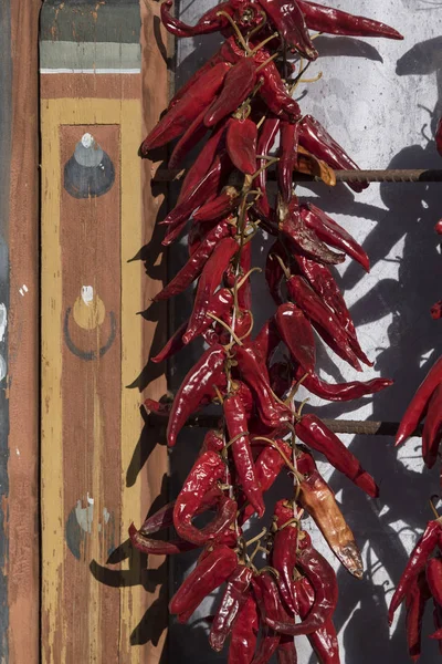 Chiles Colgados Una Ventana Paro Distrito Paro Valle Paro Bután —  Fotos de Stock