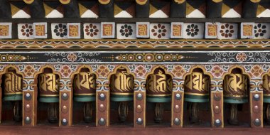 İbadet tekerlerimi, Rinpung Dzong, İlçe: Paro, Bhutan