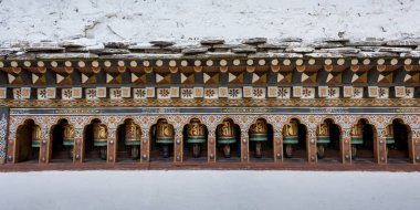 İbadet tekerlerimi, Rinpung Dzong, İlçe: Paro, Bhutan