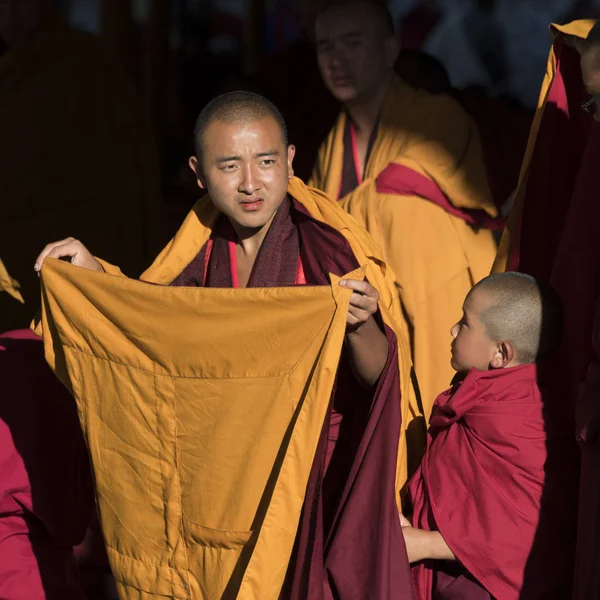 Mnisi Buddyjscy Paro Bhutan — Zdjęcie stockowe