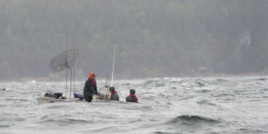 Pasifik Okyanusu, Skeena-Kraliçe Charlotte bölge bölge, Haida Gwaii, Graham Adası, British Columbia, Kanada Balıkçılık Turist