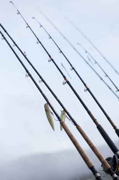 View Fishing Rods Skeena Queen Charlotte Regional District Haida Gwaii — Stock Photo, Image