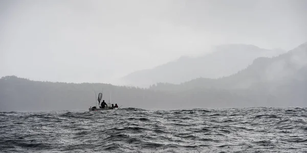 Wędkowanie Łodzi Oceanie Skeena Queen Charlotte Regional District Haida Gwaii — Zdjęcie stockowe