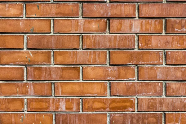 Poziome tekstura części nowy mur z cegły w odcień brązowy jest na zdjęciu — Zdjęcie stockowe