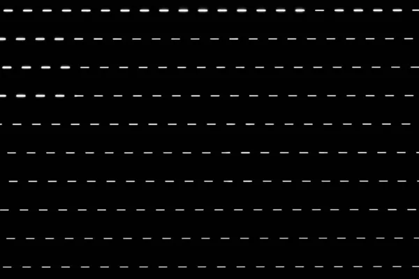 Krásná horizontální textura skupiny bílých světel na tmavém pozadí jalousie — Stock fotografie