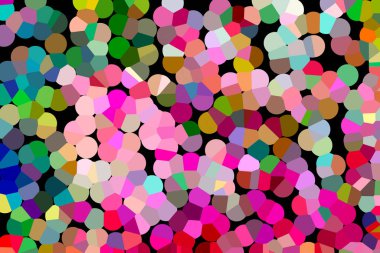 Güzel bir yatay mozaik soyut doku koyu arkaplan üzerinde turuncu, kırmızı, mavi ve yeşil