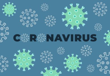 Coronavirus, Covid-19, Coronavirus konsepti (2019-nCov, Covid 19-NCP). Asya gribi salgını ve salgını. 