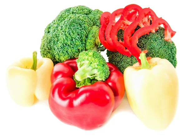 Verduras sobre fondo blanco — Foto de Stock