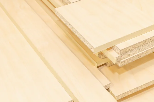 Board chipboard cut parts — Stock Image Board chipboard cut parts Stock Photo