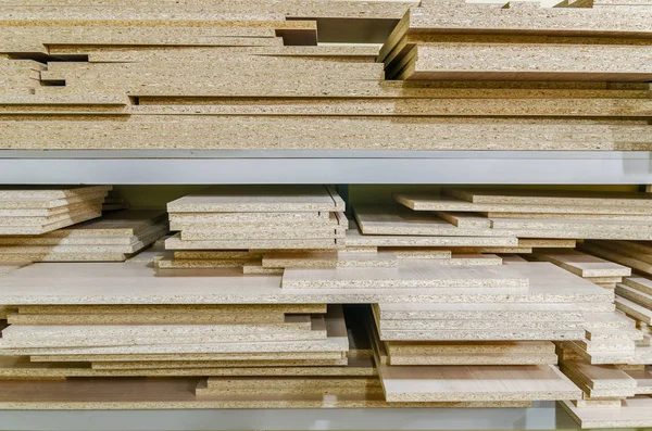 Peças de corte de papelão aglomerado — Fotografia de Stock