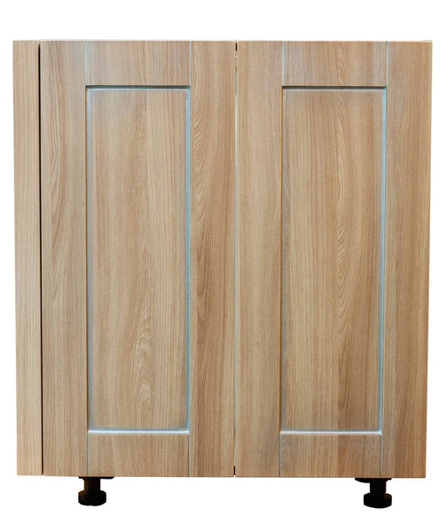 白い背景の木製キャビネットの家具 — ストック写真