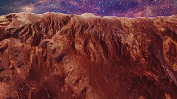 Expedição Marte Composta Por Duas Pessoas Num Vaivém Num Satélite — Vídeo de Stock