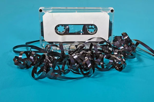 Раскрученная кассетная лента — стоковое фото