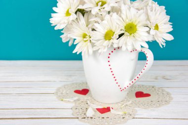 papatyalar Sevgililer kupa