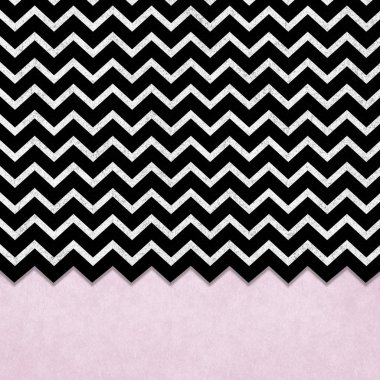 siyah ve gümüş chevron tasarımı pembe ile