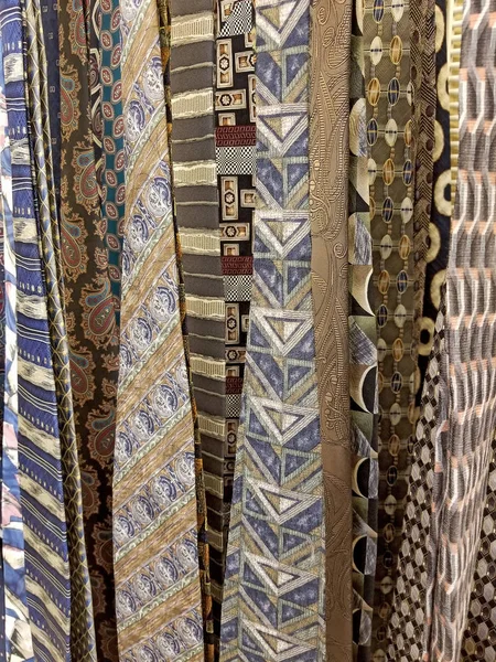 Hedvábné kravaty kolekce — Stock fotografie