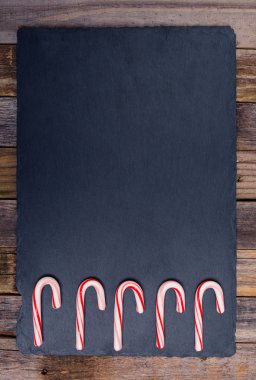 Beş şeritli tatil baston şekerler