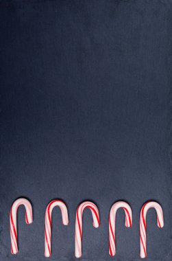 Beş şeritli tatil baston şekerler